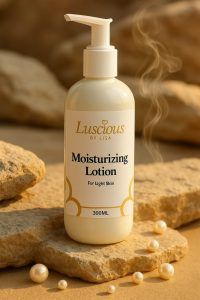 Moisturising lotion for light skin